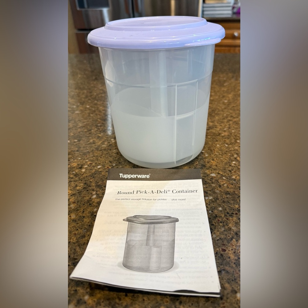 Tupperware 4522A  Clear Pick-A-Deli Storage Container  in iBlueberry Mist NEW